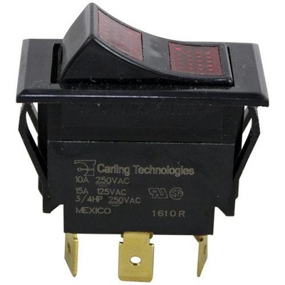 Vulcan 00-715112 DPDT Switch 7/8'' X 1-1/2'' Commercial Appliance