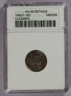 1942/1 Mercury Dime ANACS AU 55 Details Cleaned