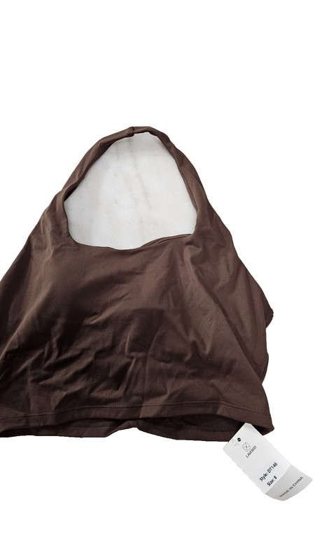 NWT Lavento Brown Sleeveless Round Neck Pullover Women's Top Tank Size 8