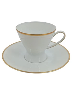Rosenthal Tasse et soucoupe Porcelaine Blanc Élégant - Photo 1/2