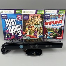 Xbox 360 Kinect Sensor 3 Game Bundle Adventur...