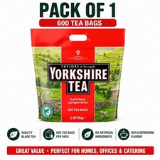 Yorkshire Tea, Total 600 Tea Bags, (Pack of 1.875 KG) new uk fast Dispatch