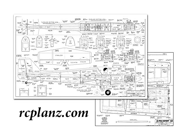 R/C AIRPLANE PLANS & PATTERNS: Ultra Sport 60 62