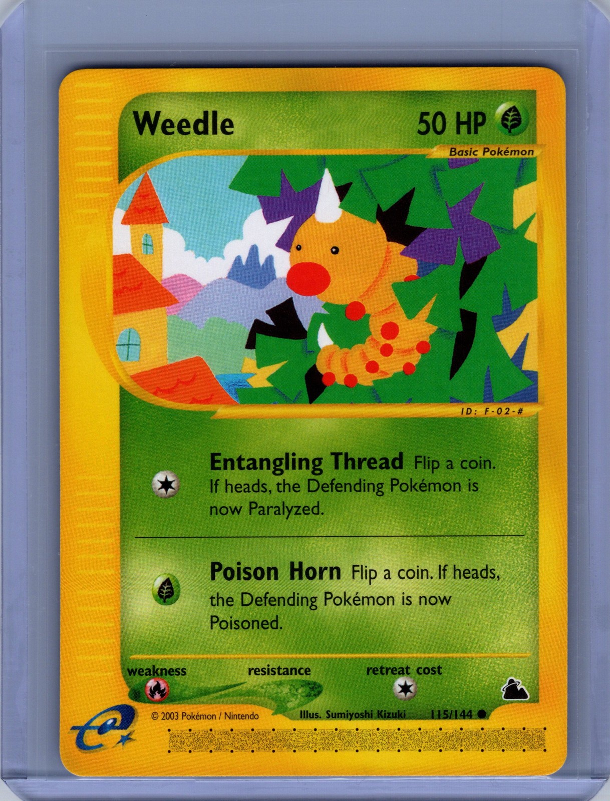 Pokemon Skyridge #115/144 Weedle (115) Near Mint or Better
