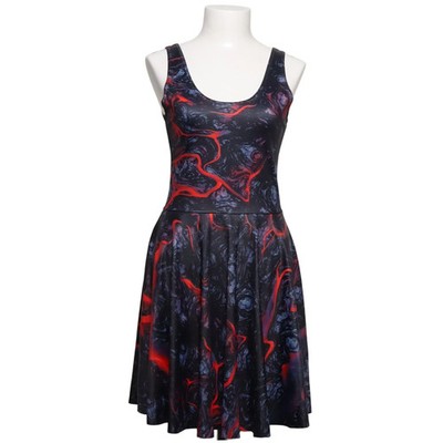 Blackmilk, Kleid, Größe: M, Schwarz/Rot/Mehrfarbig, Elasthan/Polyester #2v7
