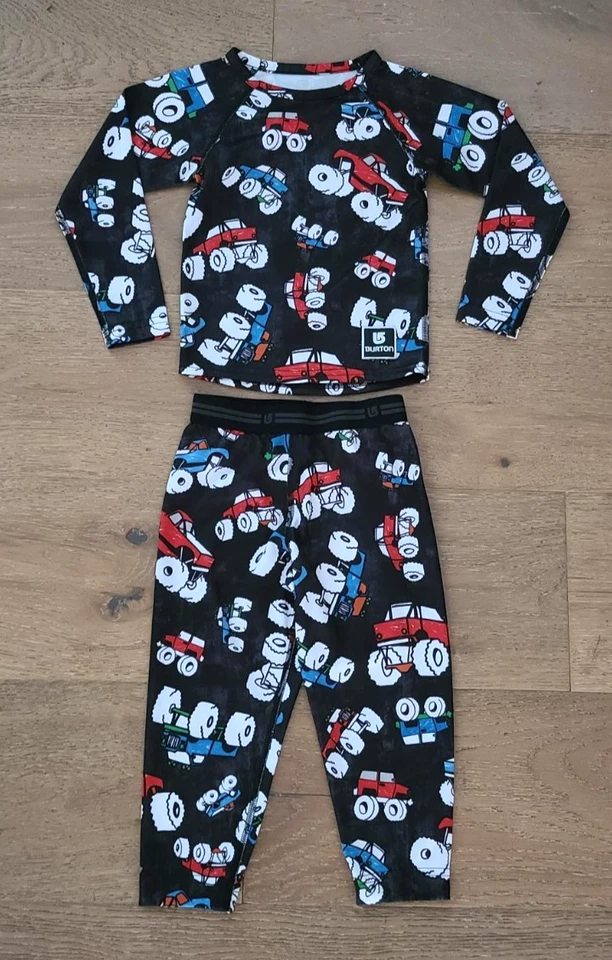 BURTON Ligero Capa Base Nieve Invierno Conjunto Niños Pequeños Niños Talla 2T Foto 2 de 4