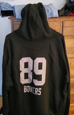 NFL Raiders Brock Bowers #89 Black Sweatshirt Size 2XL Fanatics NWOT 