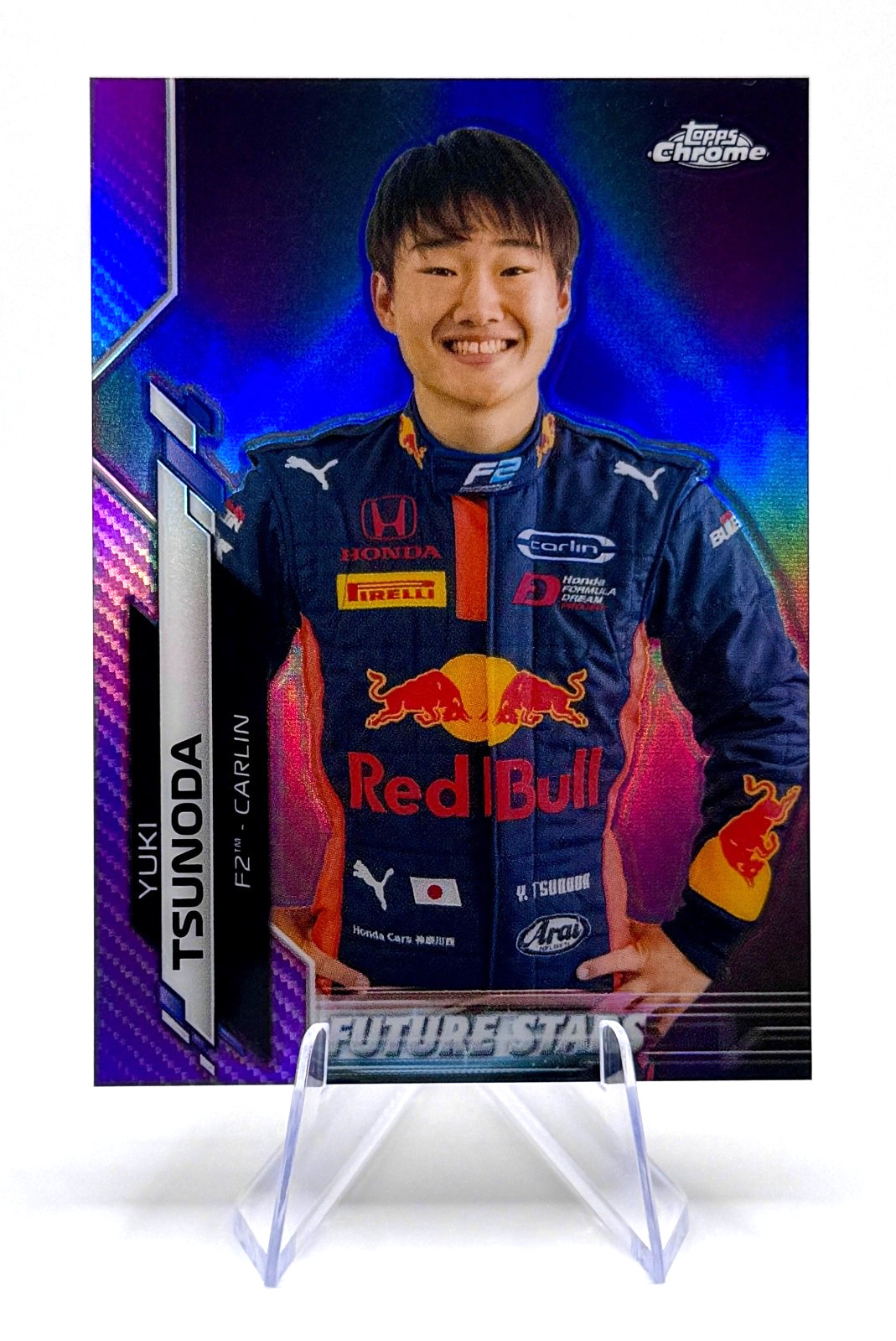 2020 Topps Chrome Formula 1 F1 Yuki Tsunoda #60 Purple /399