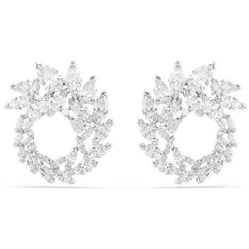 Swarovski Mesmera Kreolen, Marquise Schliff, Rhodiniert Weiß - Bild 2