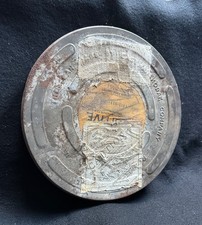 VINTAGE EASTMAN KODAK METAL FILM CANISTER 10-1/2" DIAMETER X 2  HIGH EMPTY