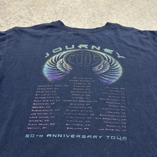 Vintage Y2K Journey 30th Anniversary Tour Band T-Shirt Schwarz Gr. L - Bild 5 von 10