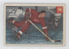 1954-55 Parkhurst Alex Delvecchio #36 HOF 0y8