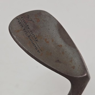 Cobra Trusty Rusty 57° Wedge PWR Tri Bounce Steel Stiff Hump Shaft 35'' Right