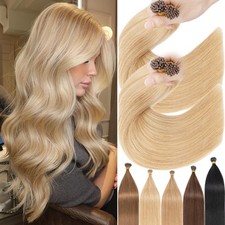 100Strands Thick Mini Nano Ring Micro Loop Beads Real Remy Human Hair Extensions