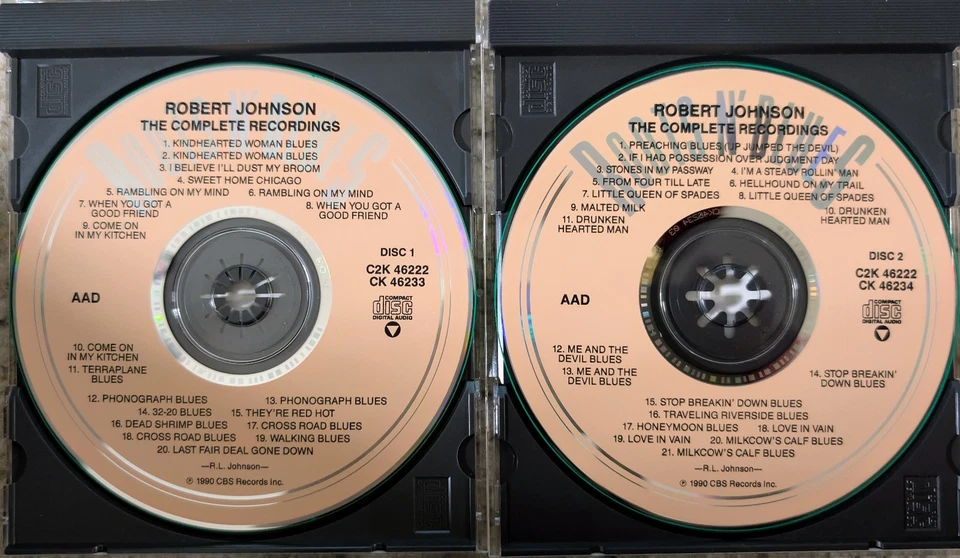 Роберт Джонсон «Полный записи» NM 2 CD бокс-сет, стоп-сигнал обработан - Изображение 3 из 4