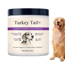 100g Turkeytail Mushroom  Probiotics Powder For Dogs Gut  Immune Supports