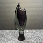 Vintage Mid-Century Murano Style Vase Hand Blown Italian Art Glass Heavy 1960’s