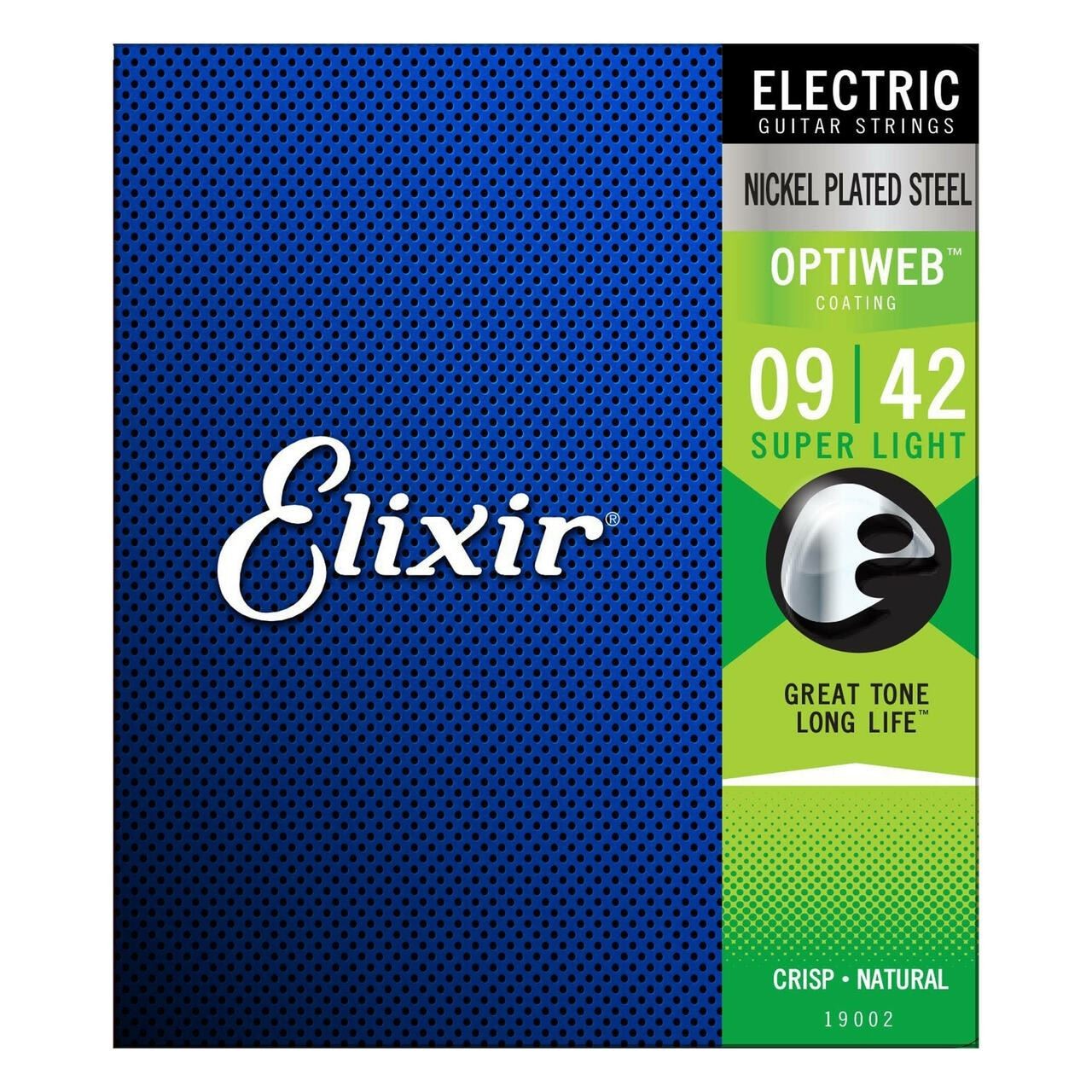 Струны Elixir Electric из никелированной стали Сверхлегкие с покрытием OPTIWEB