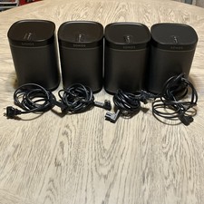 Sonos Play:1 Smart Speakers Lot of 4 Black Wi...
