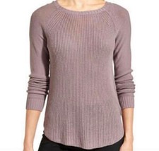 Athleta Kennewick Merino Wool Blend Crew Sweater Women's Sz Medium PurpleishGray