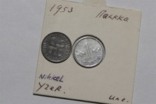 🧭 🇫🇮 FINLAND 1 MARKKA 1953 REGULAR + NICKEL B89 #39 CG18