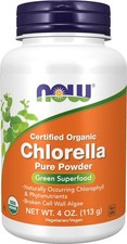 NOW Foods Supplements, Organic Chlorella Powder with naturally occurring mixed