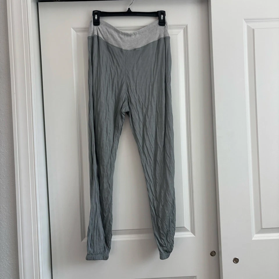 Barefoot Dreams Women’s Crinkle Jersey Lounge Pants Gray Sz S Comfy - Image 2 of 4