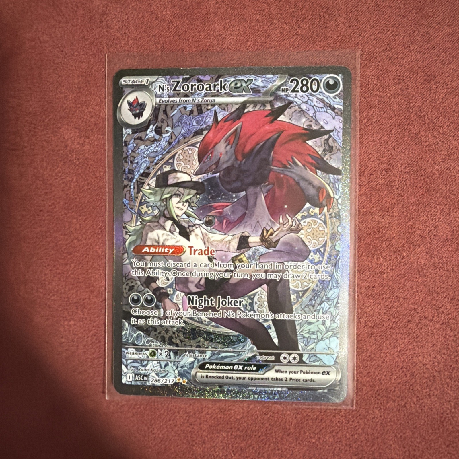 N's Zoroark Ex 286/217 Ascended Heroes SIR