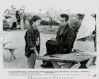 1991 Press Photo Edward Furlong and Arnold Schwarzenegger in "Terminator 2"