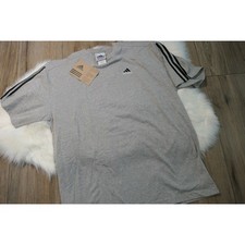 NWT Rare Adidas 90s Vintage Embroidered Logo 3-Stripe Men Large T-shirt USA