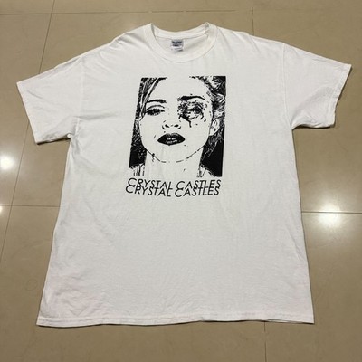 Crystal Castles Vintage Shirt Mens XLarge White Madonna Alice Practice Y2K Band