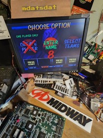 NBA MAXIMUM HANGTIME PCB JAMMA ARCADE BOARD REV L1.03 MINIMAL SPRITE ISSUES.  