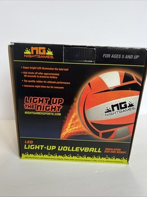 Night Games Light Up Volleyball With LED Lights - Regulation Size & Weight