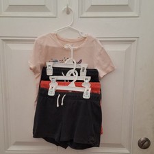 Old Navy Girls L 10-12 Lot: 3 Shorts 1 Graphic Tee