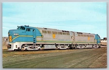 Postcard B 246, Delaware & Hudson 1205 & 1216, Colonie, N.Y., February, 1975