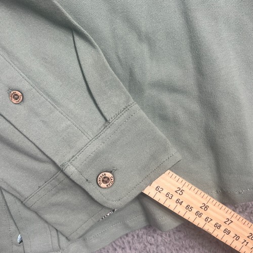 Tailor Vintage Shirt Mens XL Connecticut Originals Green Cotton Blend LS Shirt - Picture 5 of 9