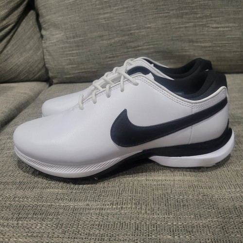 Nike Air Zoom Victory Tour 2 Golf Cleats Leather Size 5.5 DJ6569-100 White Black