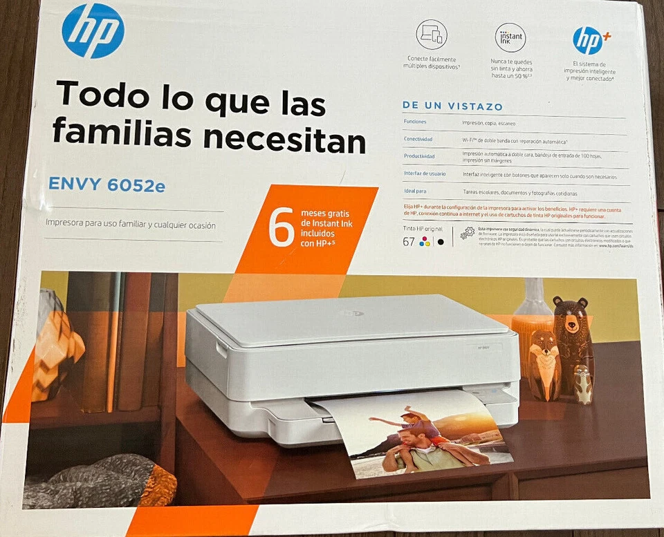 New HP Envy 6052e/6055e/6065e All In One Printer-Wireless-Copy-Photo+INK-School - Image 4 of 4