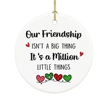 Friendship Ornament, Personalized Friendship Christmas Ornament Gifts for Bes...