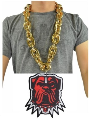 #ad New NFL Cleveland Browns GOLD Fan Chain Big Foam Necklace $32.18
