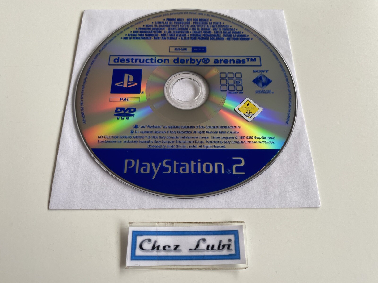 Destruction Derby Arenas - Promo Press - Sony PlayStation PS2 - PAL EUR