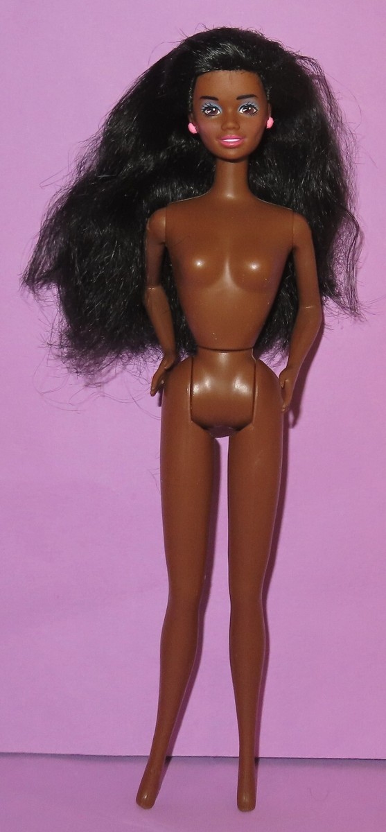 Barbie Christie Doll African American Black AA 1990s Friend Blue