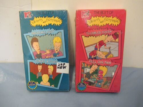 Lot of 2 MTV's The Best of Beavis and Butthead Sealed VHS