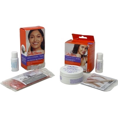 Sally Hansen Stripless Wax For Eyebrow Face & Lip Face Wax Kit +