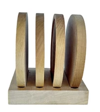 Coasters Japanese Wood Set Four 4