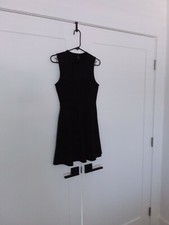 Forever 21 Black Sleeveless Dress - Small - Mini Dress LBD Crew Neck Fit Flare