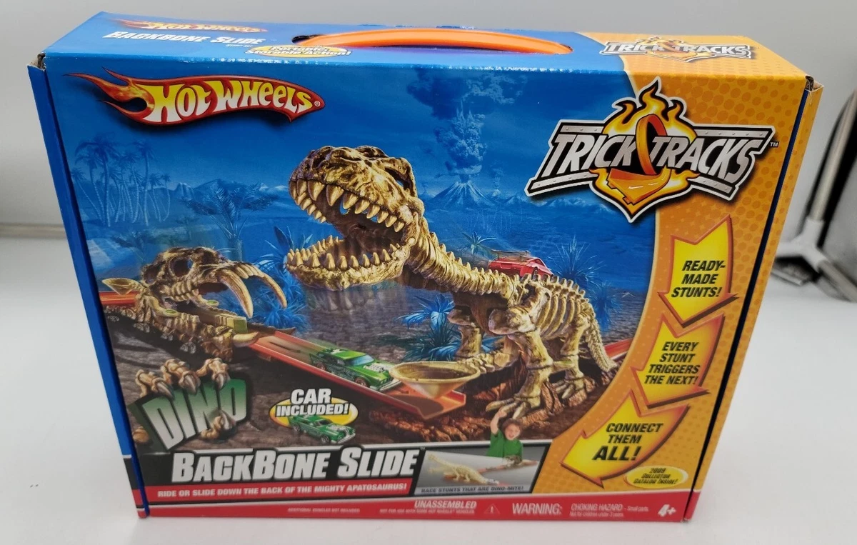 2008 Hot Wheels Dino Backbone Slide Playset -Brand New Sealed