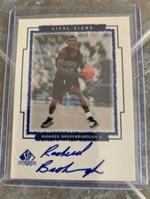 1999 SP Top Prospects Vital Signs Autograph Rasheed Brokenborough