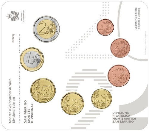 SAN MARINO BU Euroset 2024, oplage slechts 10.000 :gezocht: - Afbeelding 2 van 3