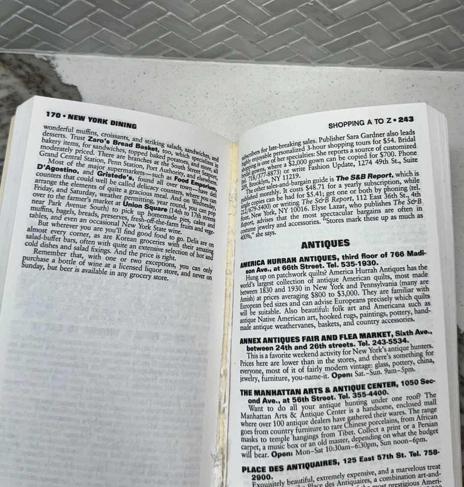 Полный путеводитель Frommer's по Нью-Йорку 92 городу 1992 Нью-Йорк книги Фроммера США - Изображение 4 из 4